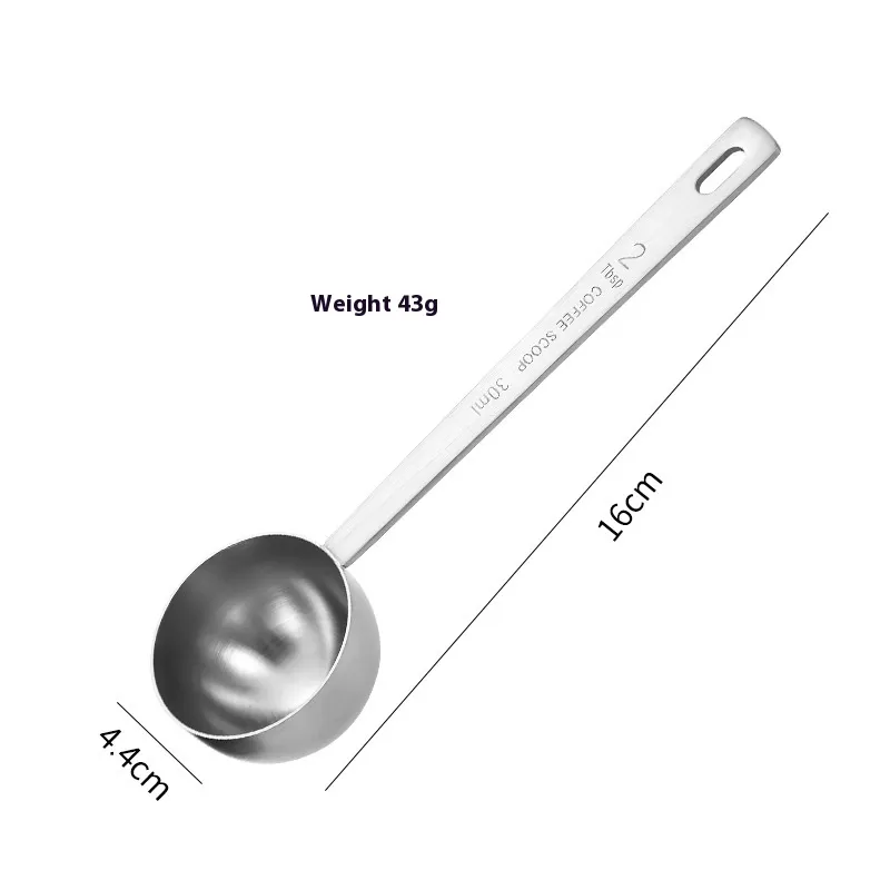 Cucchiaino Dosatore Inox 304 – 30 ml (Manico lungo) - Stiliani Abbigliamento