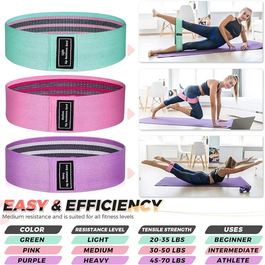 Set Bande Elastiche – 3 Resistenze (Light/Medium/Heavy) - Stiliani Abbigliamento