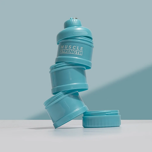 Porta Polveri da Viaggio – 3 Scomparti Impilabili (BPA-Free) - Stiliani Abbigliamento